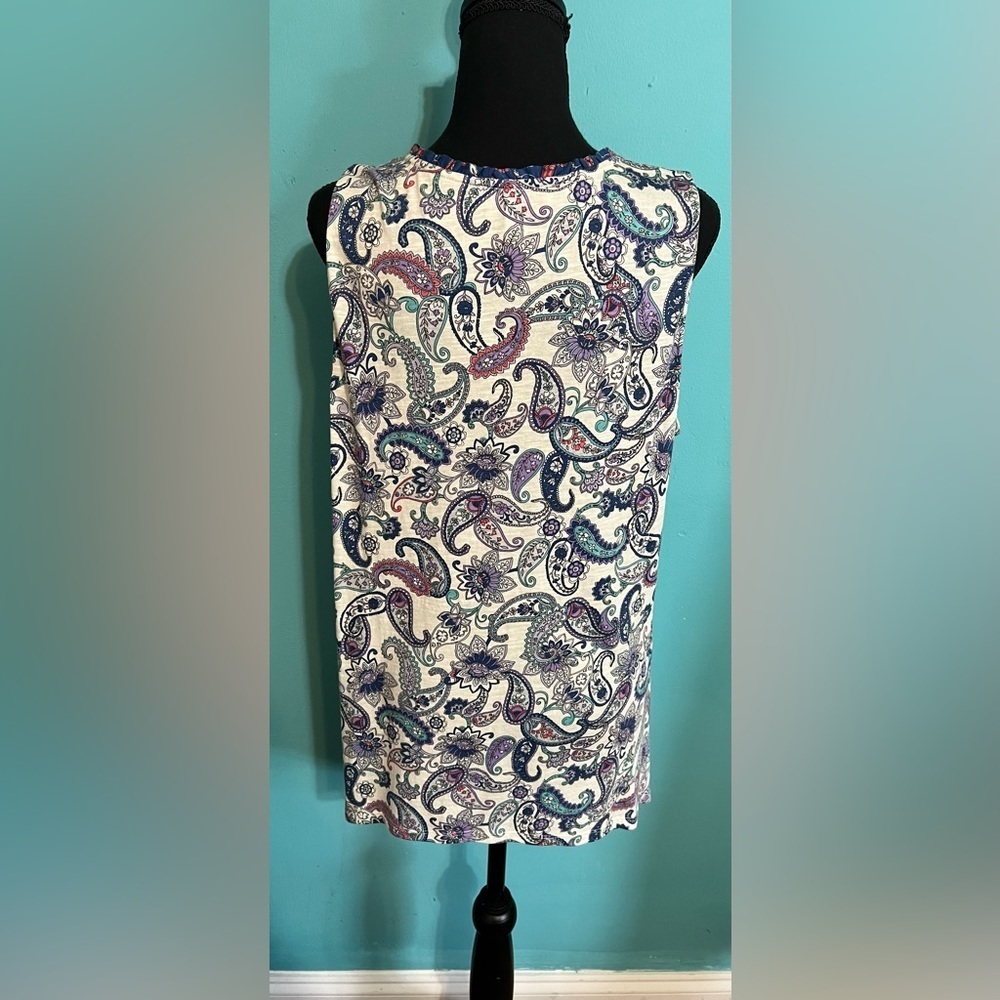 #162 Vintage America Sleeveless Blouse - Picture 4 of 9
